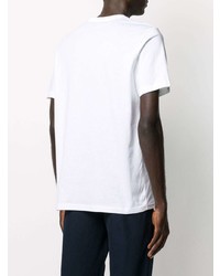 T-shirt à col rond imprimé blanc PS Paul Smith