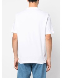 T-shirt à col rond imprimé blanc PS Paul Smith