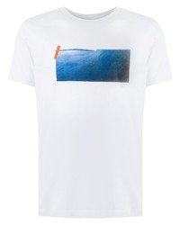 T-shirt à col rond imprimé blanc OSKLEN