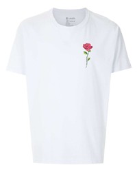 T-shirt à col rond imprimé blanc OSKLEN