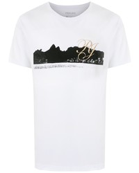 T-shirt à col rond imprimé blanc OSKLEN