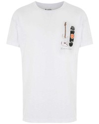 T-shirt à col rond imprimé blanc OSKLEN