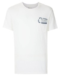 T-shirt à col rond imprimé blanc OSKLEN