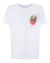 T-shirt à col rond imprimé blanc OSKLEN