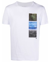 T-shirt à col rond imprimé blanc OSKLEN