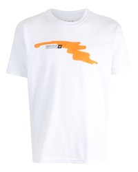 T-shirt à col rond imprimé blanc OSKLEN