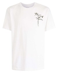 T-shirt à col rond imprimé blanc OSKLEN