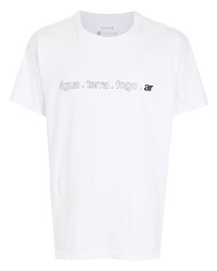 T-shirt à col rond imprimé blanc OSKLEN