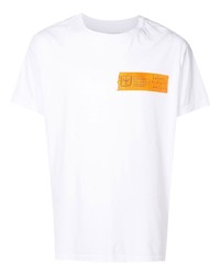 T-shirt à col rond imprimé blanc OSKLEN