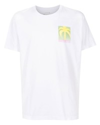 T-shirt à col rond imprimé blanc OSKLEN