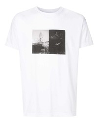 T-shirt à col rond imprimé blanc OSKLEN