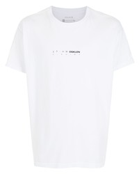 T-shirt à col rond imprimé blanc OSKLEN