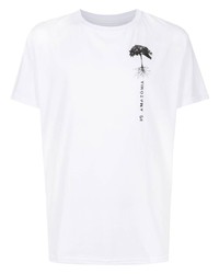 T-shirt à col rond imprimé blanc OSKLEN