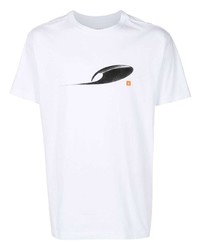 T-shirt à col rond imprimé blanc OSKLEN