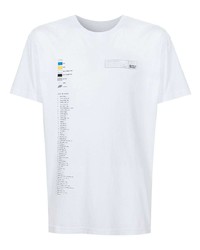 T-shirt à col rond imprimé blanc OSKLEN