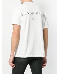 T-shirt à col rond imprimé blanc Ih Nom Uh Nit