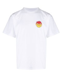 T-shirt à col rond imprimé blanc PACCBET