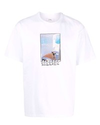 T-shirt à col rond imprimé blanc PACCBET