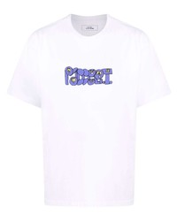 T-shirt à col rond imprimé blanc PACCBET