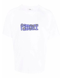 T-shirt à col rond imprimé blanc PACCBET