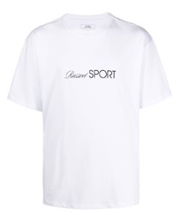 T-shirt à col rond imprimé blanc PACCBET