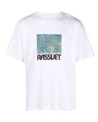 T-shirt à col rond imprimé blanc PACCBET