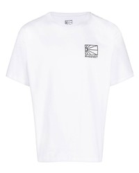 T-shirt à col rond imprimé blanc PACCBET