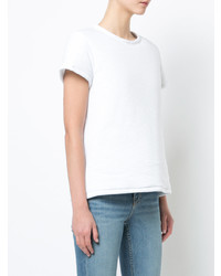 T-shirt à col rond imprimé blanc Proenza Schouler