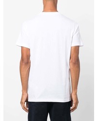 T-shirt à col rond imprimé blanc Marni