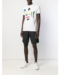 T-shirt à col rond imprimé blanc PS Paul Smith