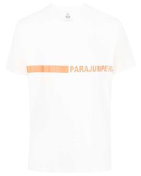 T-shirt à col rond imprimé blanc Parajumpers