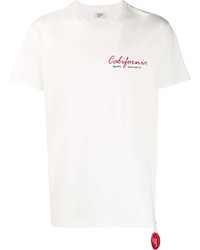 T-shirt à col rond imprimé blanc PASADENA LEISURE CLUB