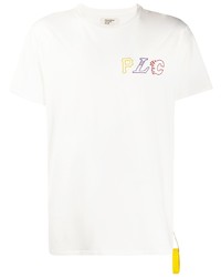 T-shirt à col rond imprimé blanc PASADENA LEISURE CLUB