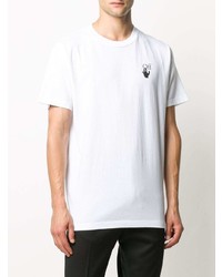 T-shirt à col rond imprimé blanc Off-White