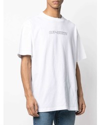 T-shirt à col rond imprimé blanc Off-White