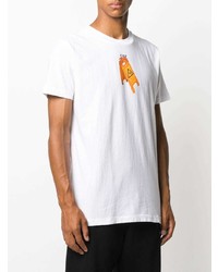 T-shirt à col rond imprimé blanc Off-White