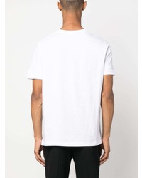 T-shirt à col rond imprimé blanc A.P.C.