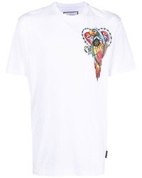 T-shirt à col rond imprimé blanc Philipp Plein