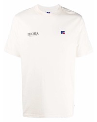 T-shirt à col rond imprimé blanc PHOBIA