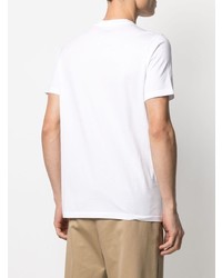T-shirt à col rond imprimé blanc Altea