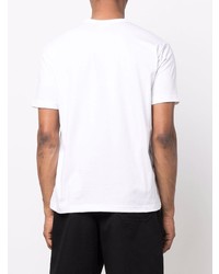 T-shirt à col rond imprimé blanc Junya Watanabe MAN