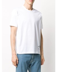 T-shirt à col rond imprimé blanc Junya Watanabe MAN