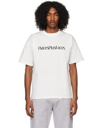 T-shirt à col rond imprimé blanc PLACES+FACES