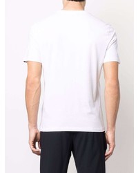T-shirt à col rond imprimé blanc Hydrogen