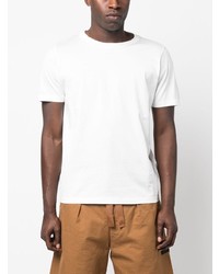 T-shirt à col rond imprimé blanc Stone Island Shadow Project