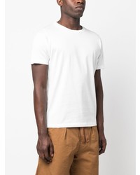 T-shirt à col rond imprimé blanc Stone Island Shadow Project