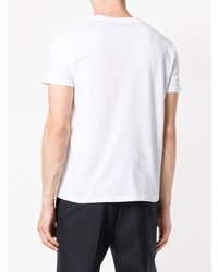 T-shirt à col rond imprimé blanc Stella McCartney