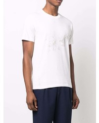 T-shirt à col rond imprimé blanc Kenzo