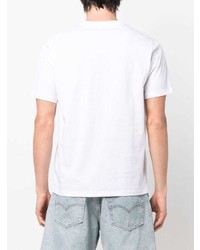 T-shirt à col rond imprimé blanc PS Paul Smith