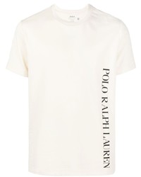T-shirt à col rond imprimé blanc Polo Ralph Lauren